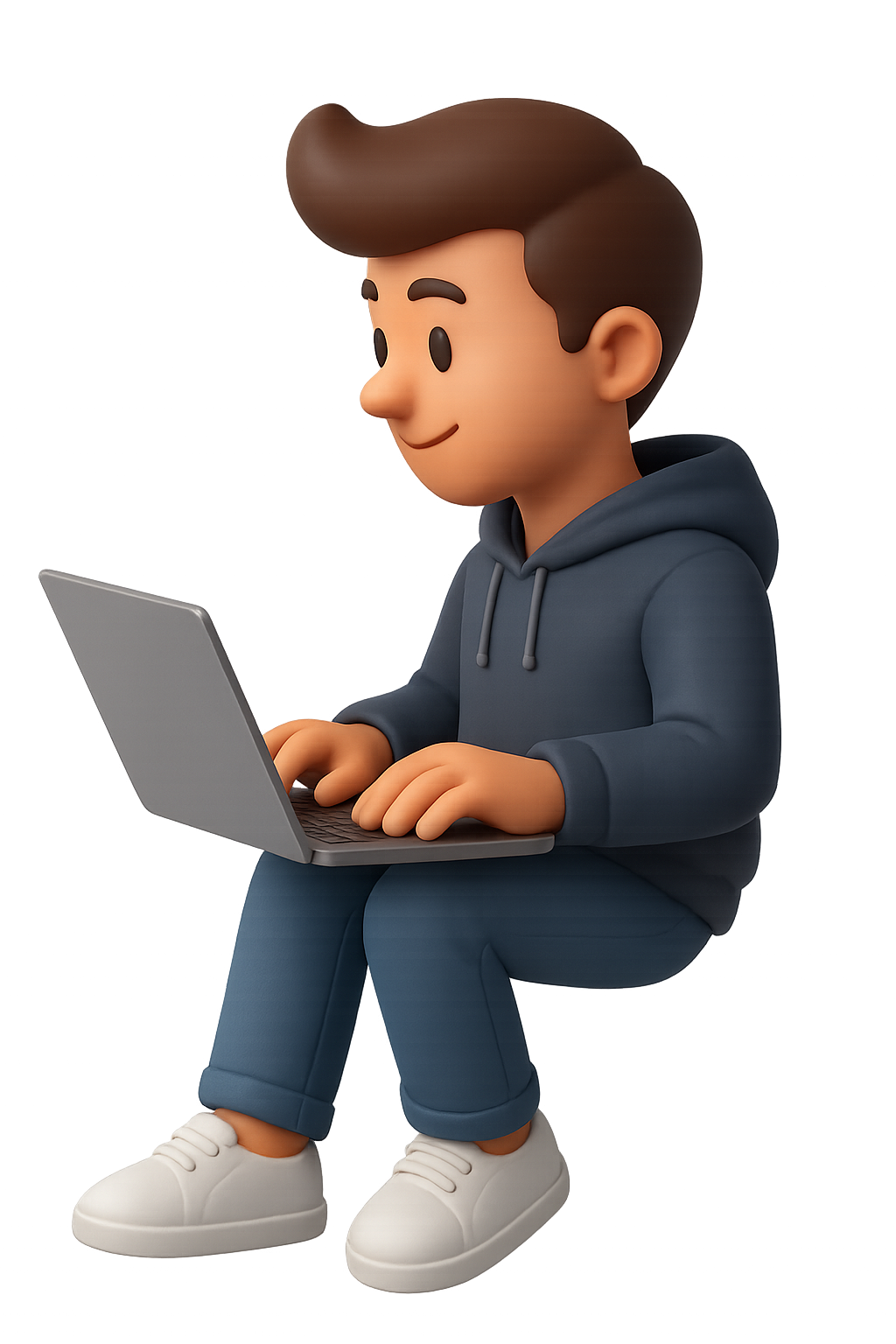Programmer with Laptop